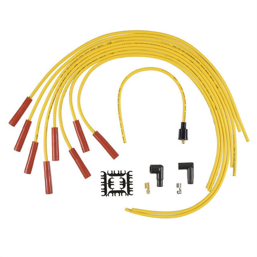 Accel 8mm Straight End Supp YELLOW UNIVERSAL - 4040