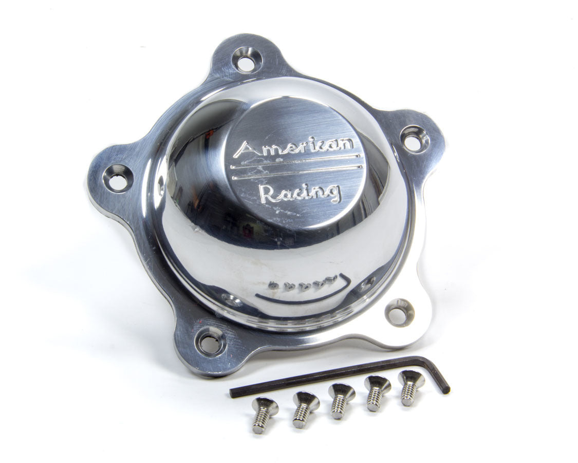 American Racing Short Polished Alum Center Cap w/Logo Each - 3505293