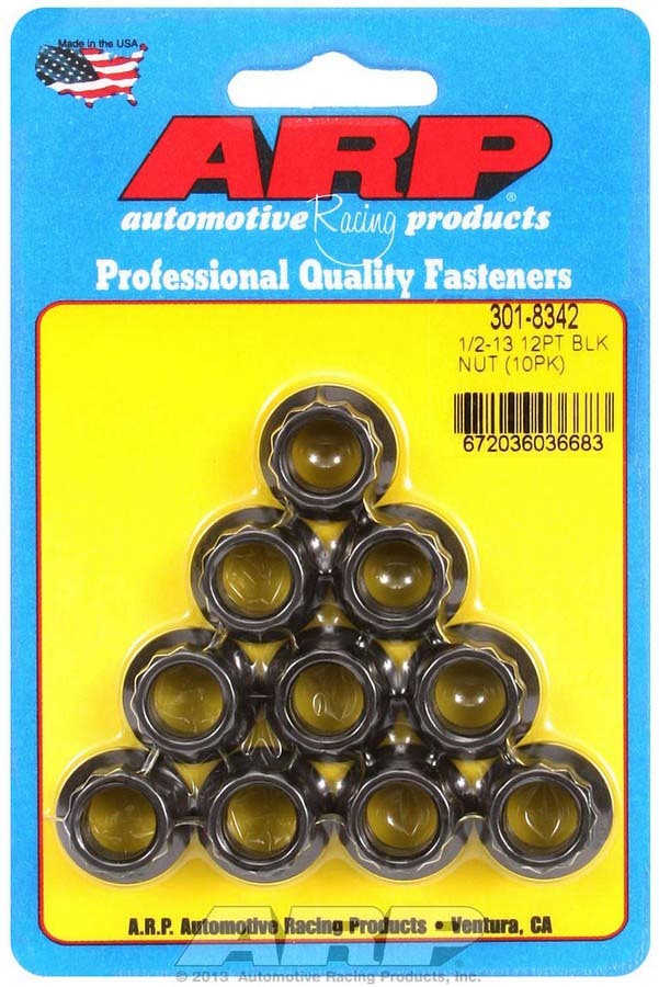 ARP 1/2-13 12pt Nut Kit 10pk - 3018342