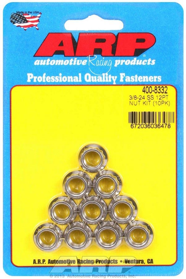 S/S 12pt. Nuts - 3/8-24 (10) - 4008332