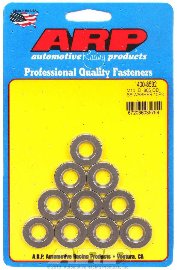 10mm ID SS Washers 10pk .865 OD - 4008532
