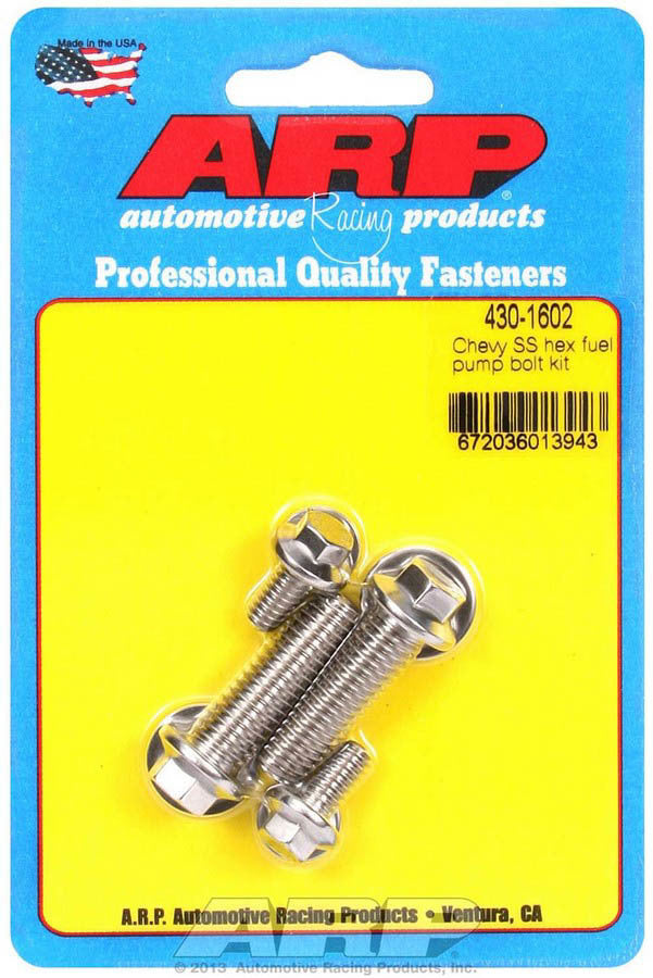 ARP S/S S/S Chevy Fuel Pump Bolt Kit 6pt. - 4301602