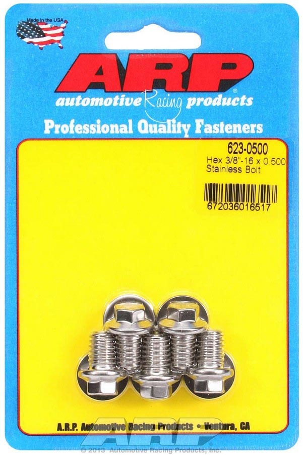 S/S Bolt Kit - 6pt. (5) 3/8-16 x .500 - 6230500