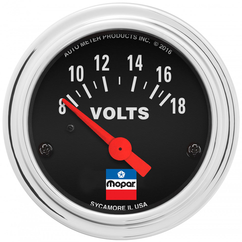 AutoMeter Voltmeter 8-18V 2-1/16IN Analo - 880788