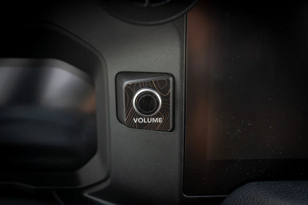 USA Topographic Volume Button Trim Cover - 2024+ Land Cruiser