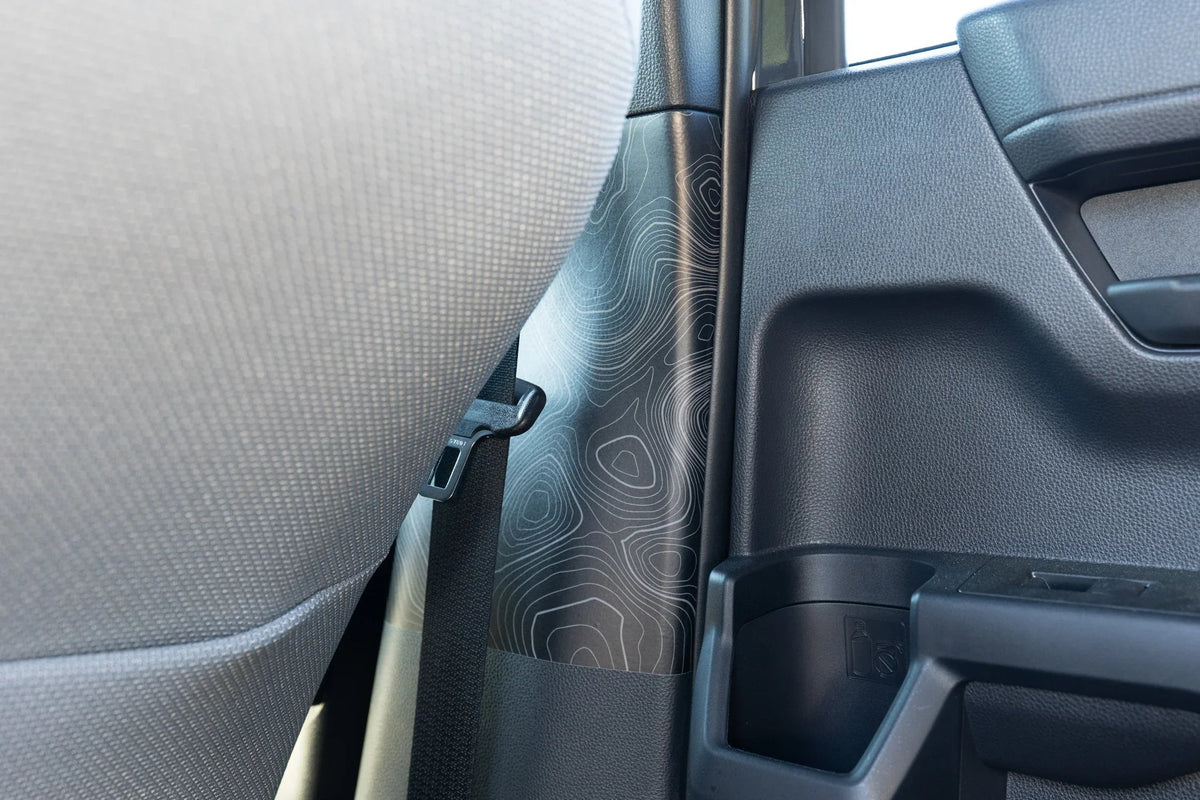 Topographic Seatbelt Panel Protection - 2024+ Tacoma / 2025+ 4Runner