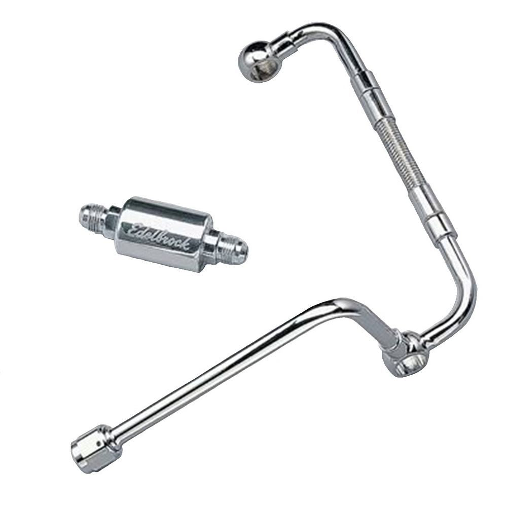 Edelbrock Fuel Line Dual Feed Pol Filter - 8128