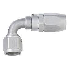 #4 x 90 Power Flow Hose End - Clear - 109004CL
