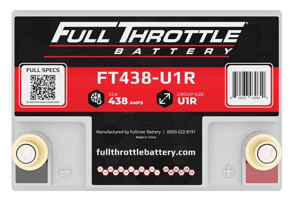 MeLe Design Full Throttle FT438-U1R AGM Battery With Terminals