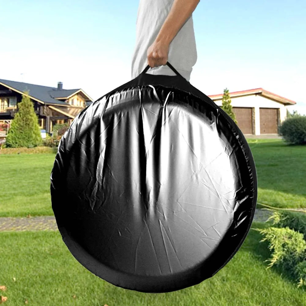 Spare Tire Cover Storage Bag Set | 4-Pack Polyester Car Wheel Protection Covers