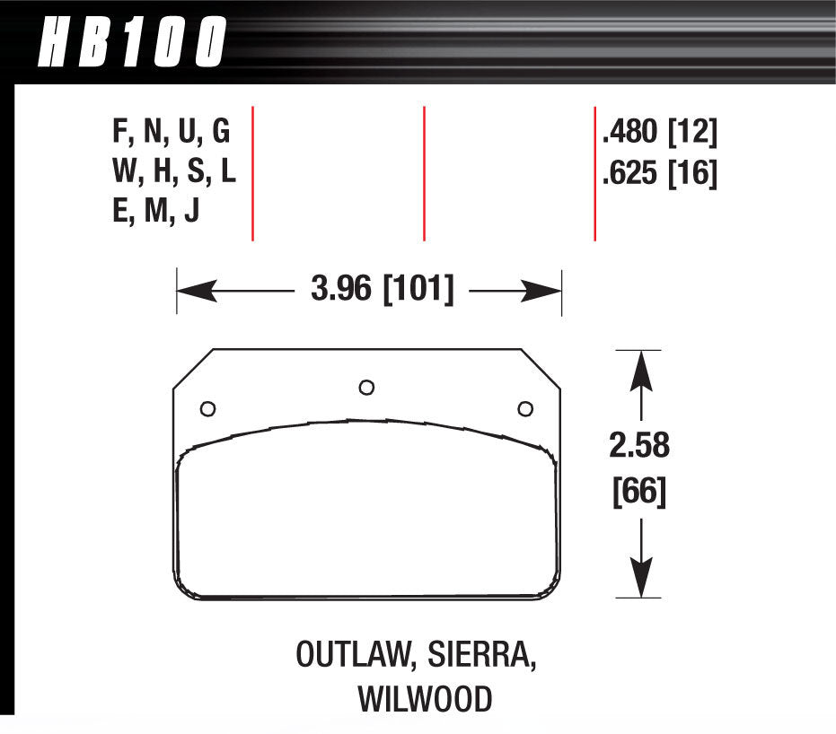 Brake Pads Race Hps - HB100F480