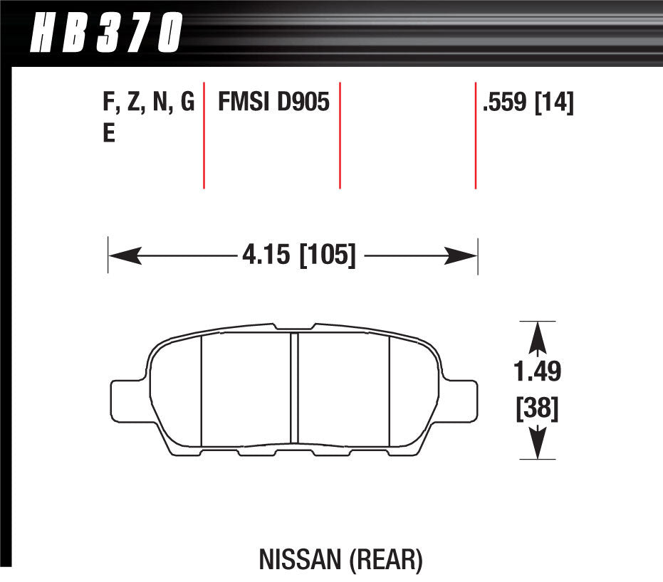 Brake Pads Street Hps - HB370F559