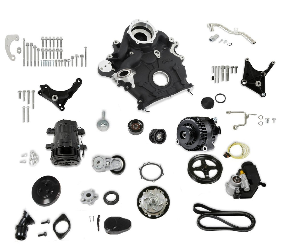 Holley Dress Up Accessory Brackets - 20310BK