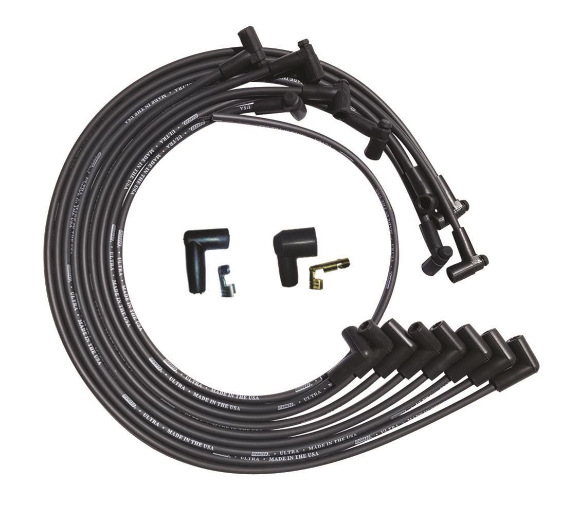 Moroso Ultra Plug Wire Set SBC Under V/C Black