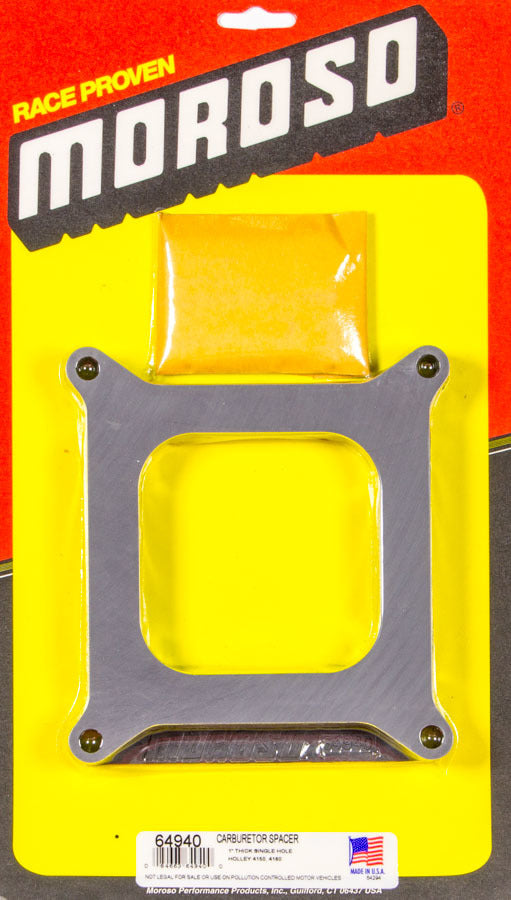 Moroso Carburetor Spacer 1 Inch Plastic - 64940