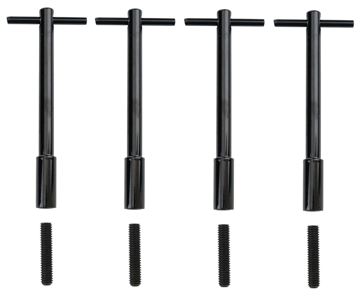 Moroso Valve Cover Wing Nut 4pk Black - 68621