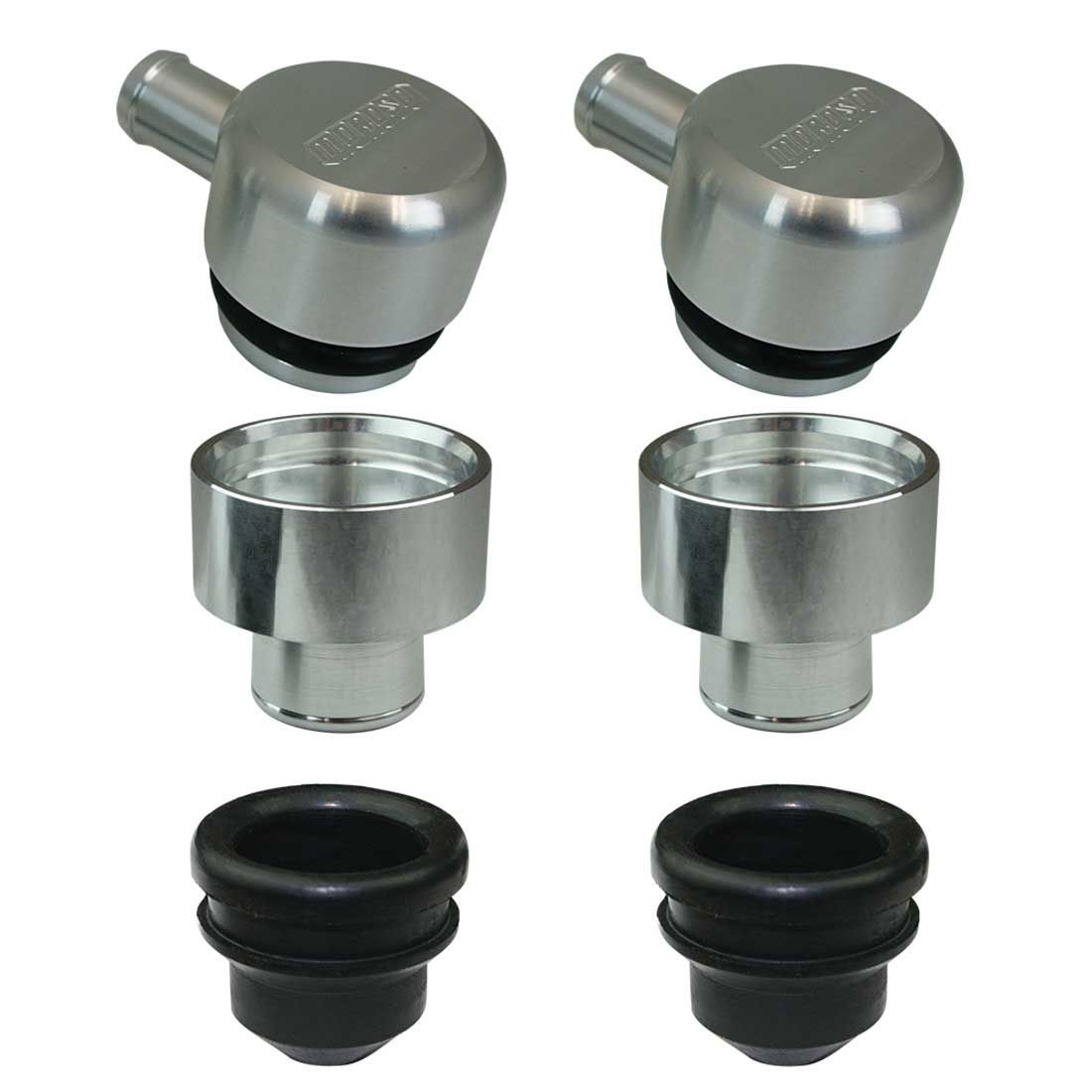 Moroso Billet Breather Adapter Kit 2pk for 1.22 Hole - 68864