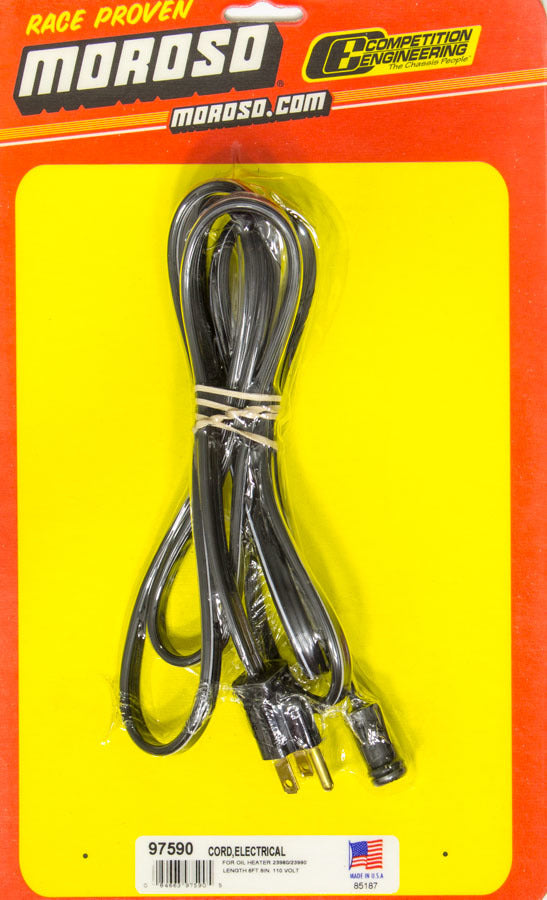 Moroso Replacement Electric Cord for Int. Oil Heater - 97590