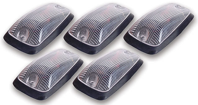Pacer Performance Hi-Five Cab Roof Lights Clear 5 Light Kit - 20220C