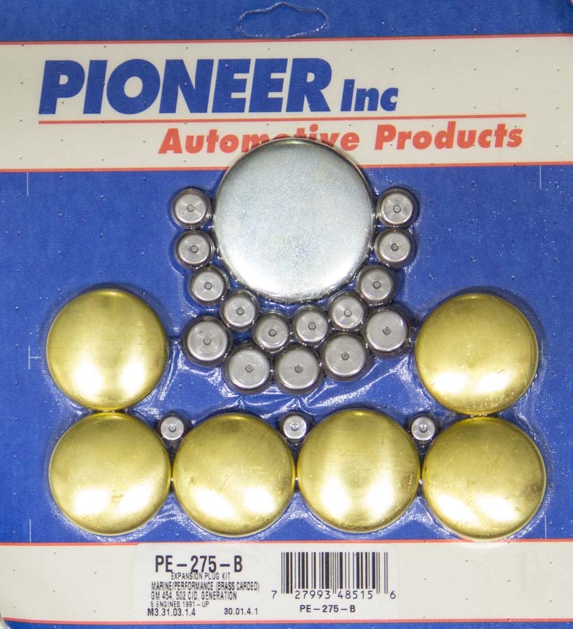 Pioneer BBC Gen V Freeze Plug Kit - Marine - Brass - PE275B