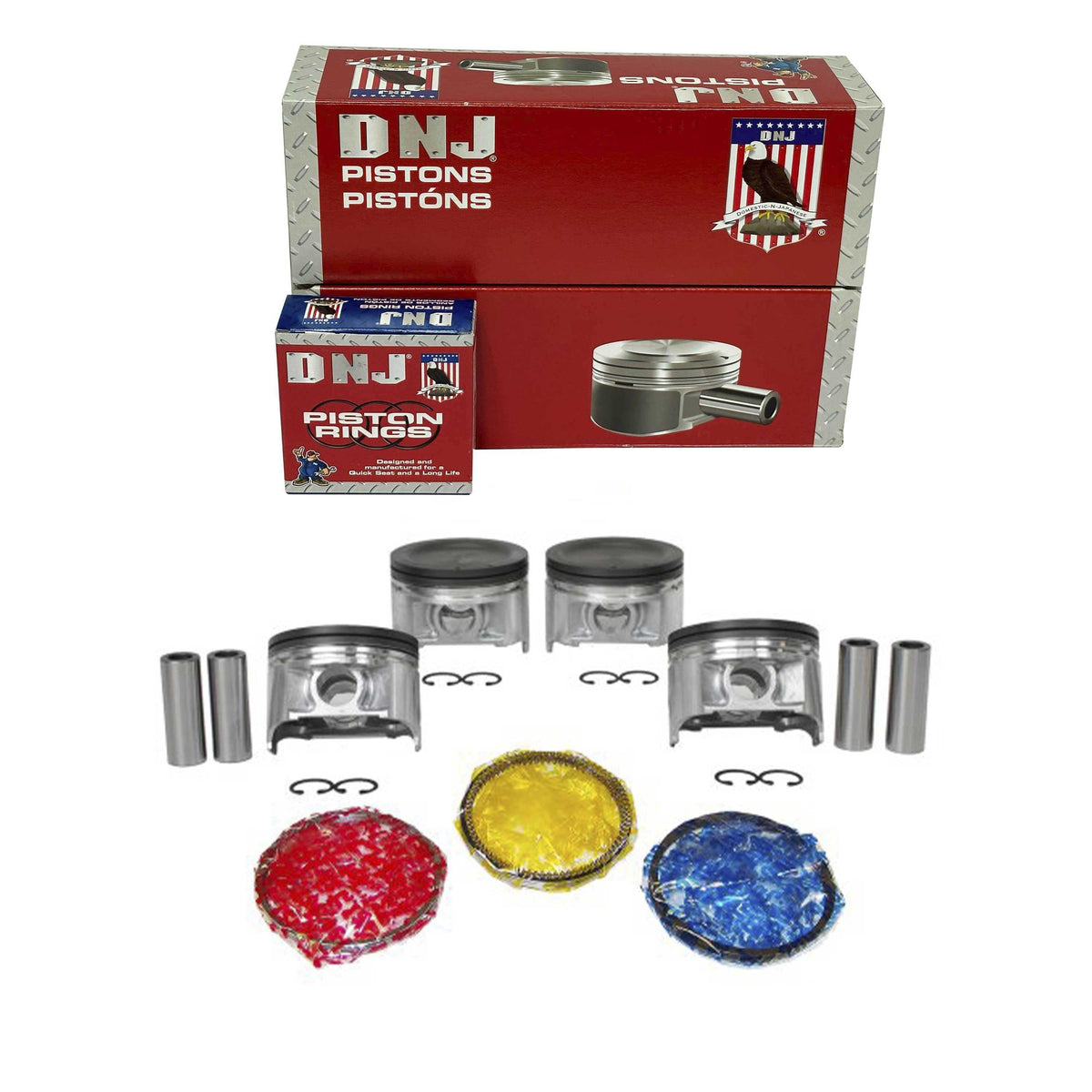 DNJ Piston and Ring Set 2007-2009 Suzuki 2.0L