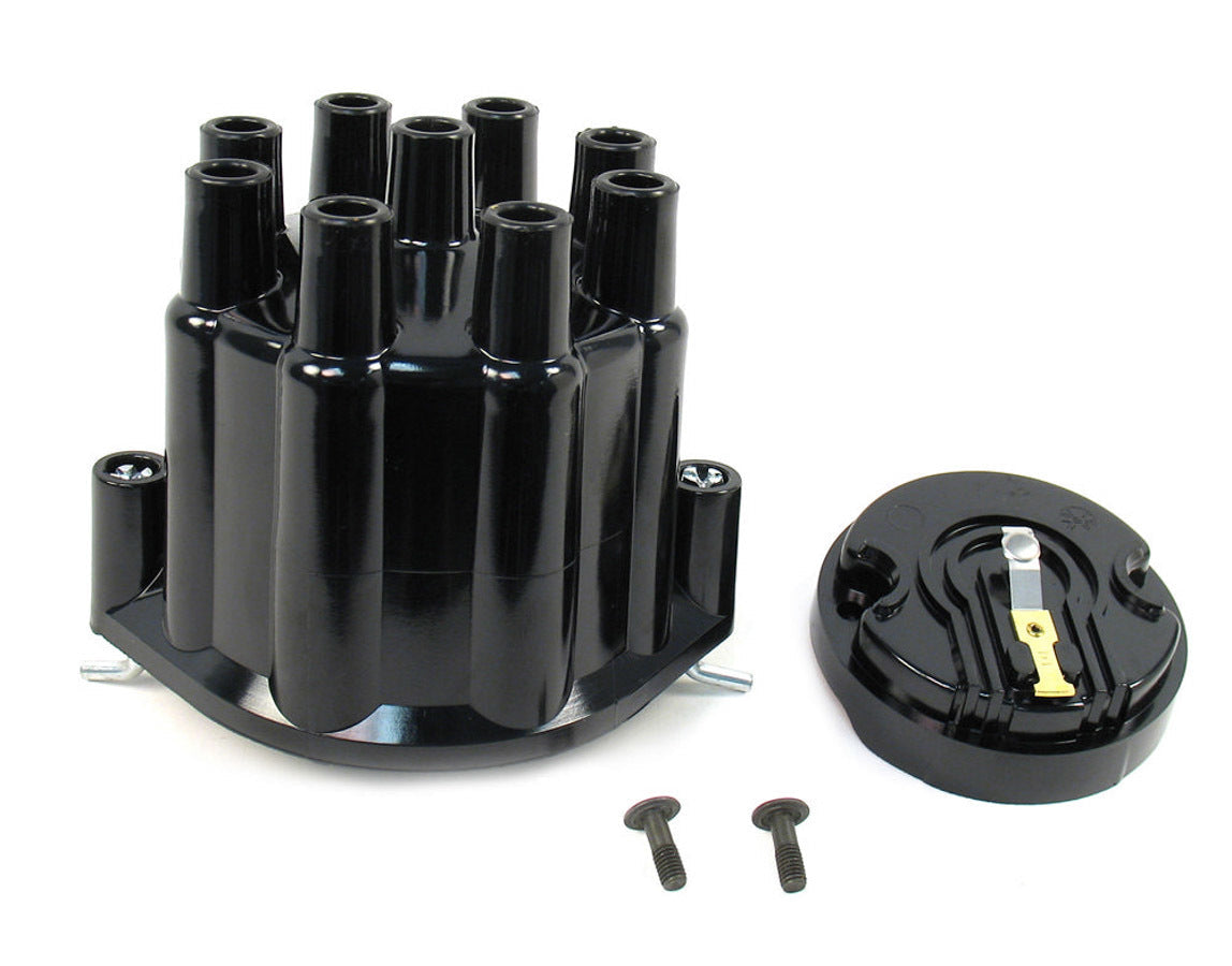 Pertronix Dist. Cap & Rotor Kit - Black - D600700
