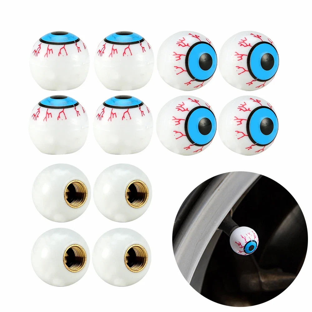 4Pcs Universal Cross Tire Valve Caps | Car Truck SUV Motorcycle Dust Cover