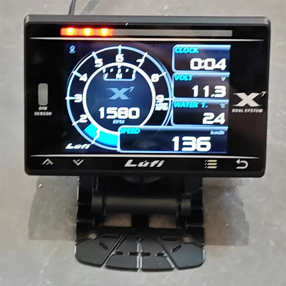 New Fourth Generation LUFI X7 HUD Car OBD Instrument | Water Temp Exhaust Temp Turbine Speed LCD Meter