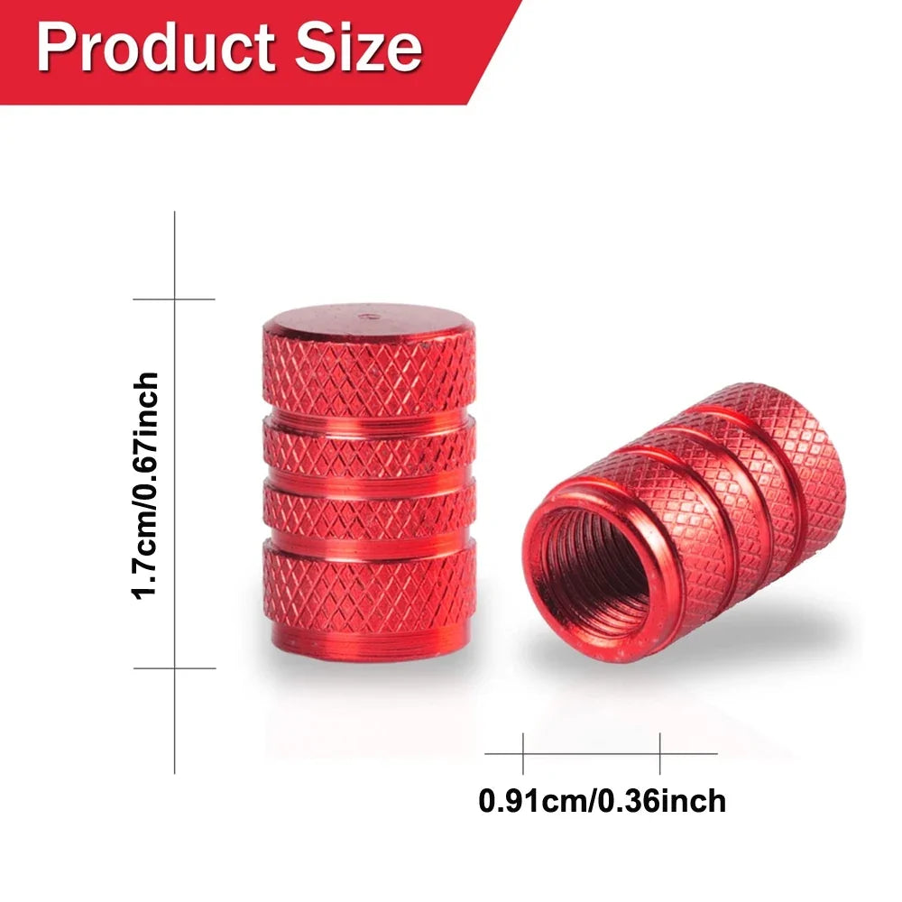 Aluminum Tire Valve Caps | Dustproof Universal Stem Covers