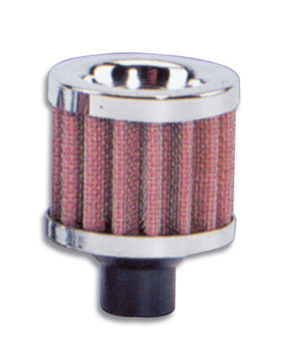 Vibrant Performance Crankcase Breather Filte r W/ Chrome Cap - 5/8In - 2166