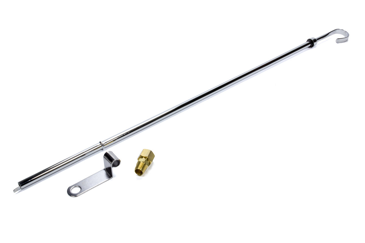 Weiand Engine Oil Dipstick Kit SBF In-Pan Chrome - 5899WND
