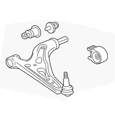 ACDelco Control Arms, ACDelco GM Genuine Parts Suspension Control Arms, Steel, Rubber Bushings - 87821886