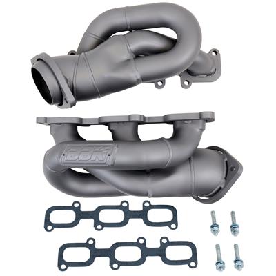 BBK Performance Exhaust Header, Shorty, Steel, Titanium ceramic, Ford, 3.7L, V-6, Pair - 1442
