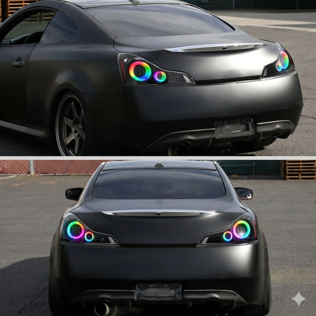NTXGlow RGB Tail Lights (2008–2013 Infiniti G37 / 2014–2015 Q60 Coupe)