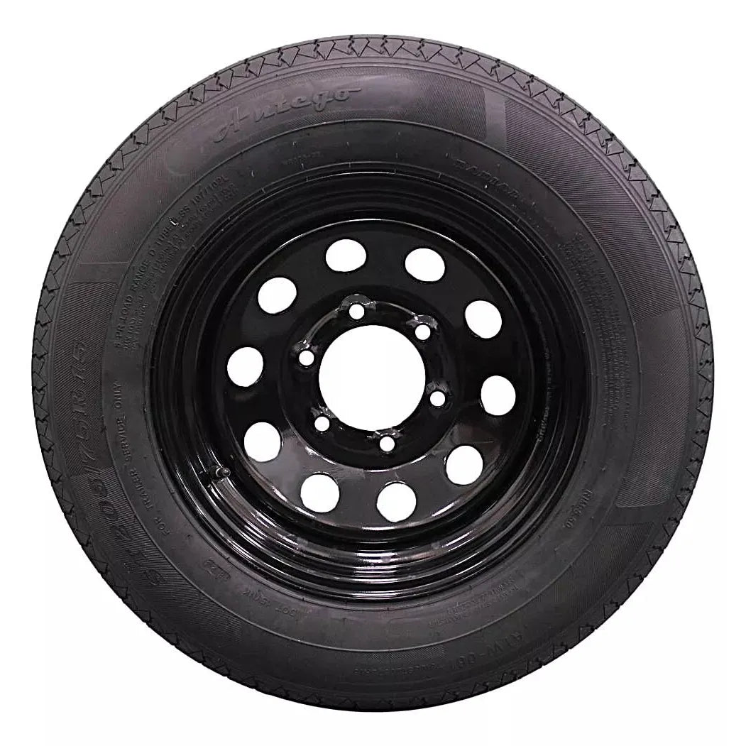 (Set of 4) and Wheel 205/75R15 Trailer Tire – Reinforced 8-Ply-Ply Design, 15.0-Inch Rim – Built for Long-Distance Hauling & Stability | A15604520096108ST20575R15-B4