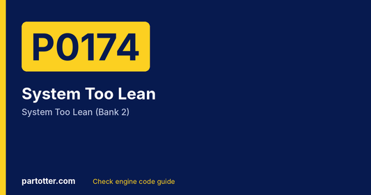 P0174 code: System Too Lean (Bank 2)