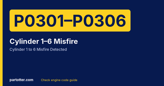 P0301 code: Cylinder 1 to 6 Misfire Detected