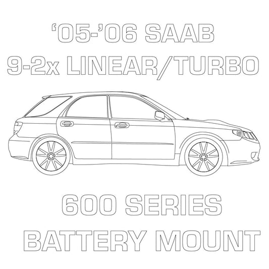 MeLe Design 2005-2006 Saab 9-2x Linear / Aero Turbo Battery Mount
