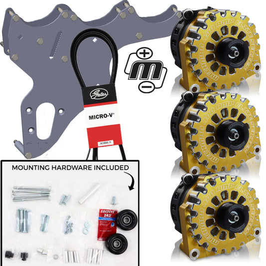 Mechman Triple Alternator Kit 2005-2013 GM Truck / SUV - Gold