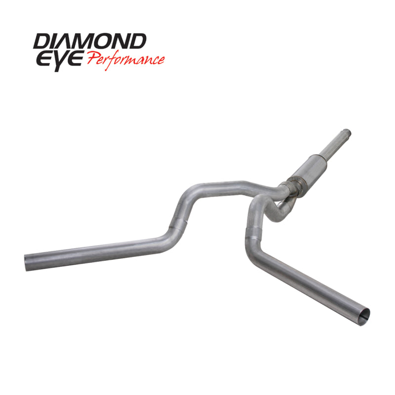 Diamond Eye Kit 4in CB Dual AL: 94-97 Ford 7.3L F250/F350 Pwrstroke