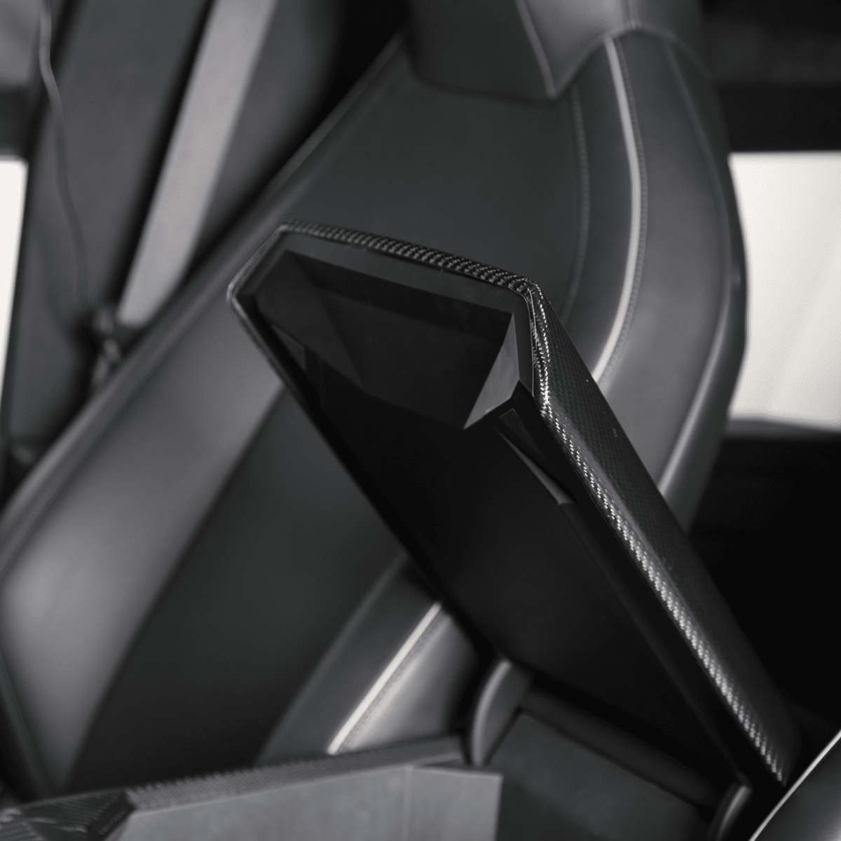 CyberGearco [Real Carbon Fiber] Armrest Cover For Cybertruck