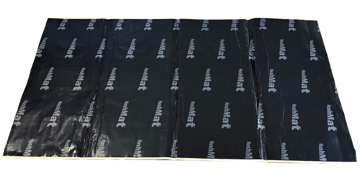 USA HushMat MEGA Bulk Kit – Sound Deadening & Thermal Insulation Sheets for Full Vehicle Coverage (72 Sq Ft, Black Foil)