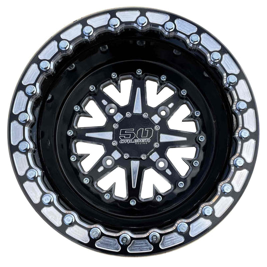 50 Caliber Racing 502 Billet Aluminum Beadlock wheel Black
