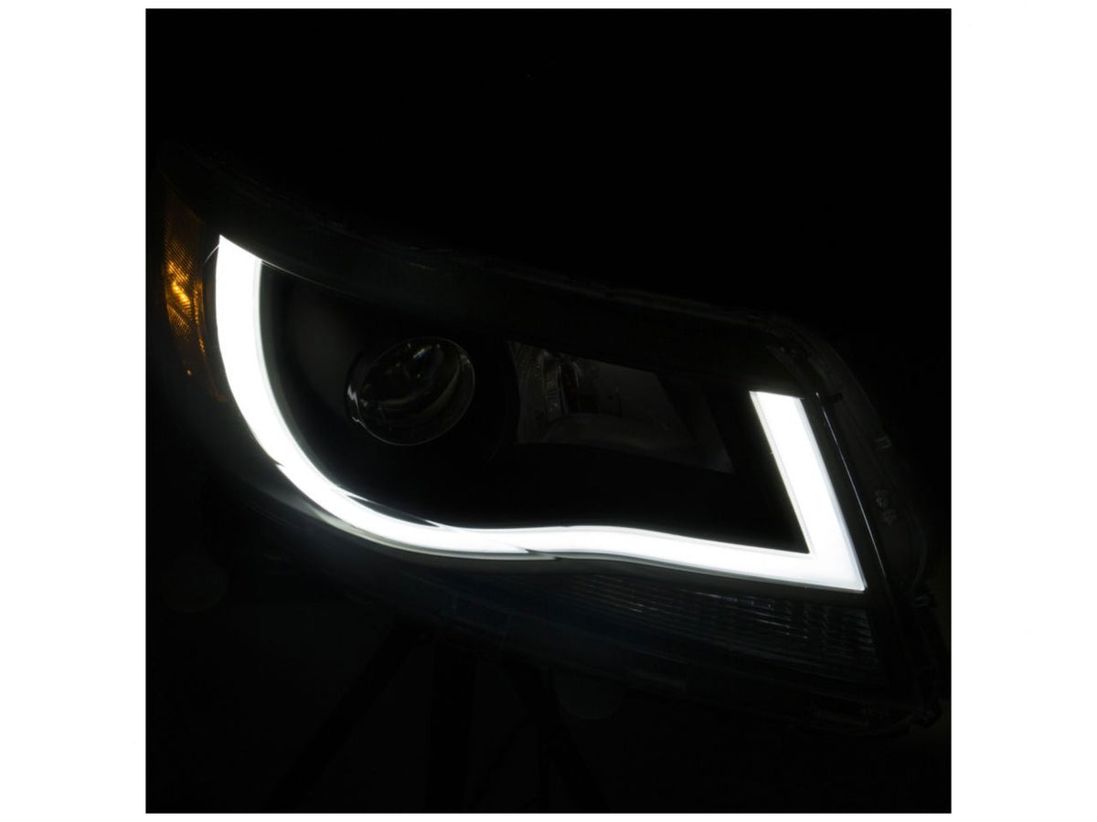 Anzo 2015-2016 Chevrolet Colorado Projector Headlights w/Plank Style Design