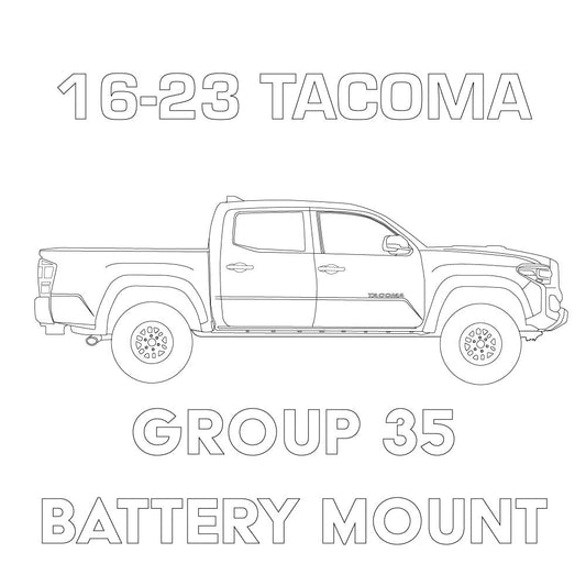 MeLe Design 2016-2023 Toyota Tacoma Group 35 Battery Mount