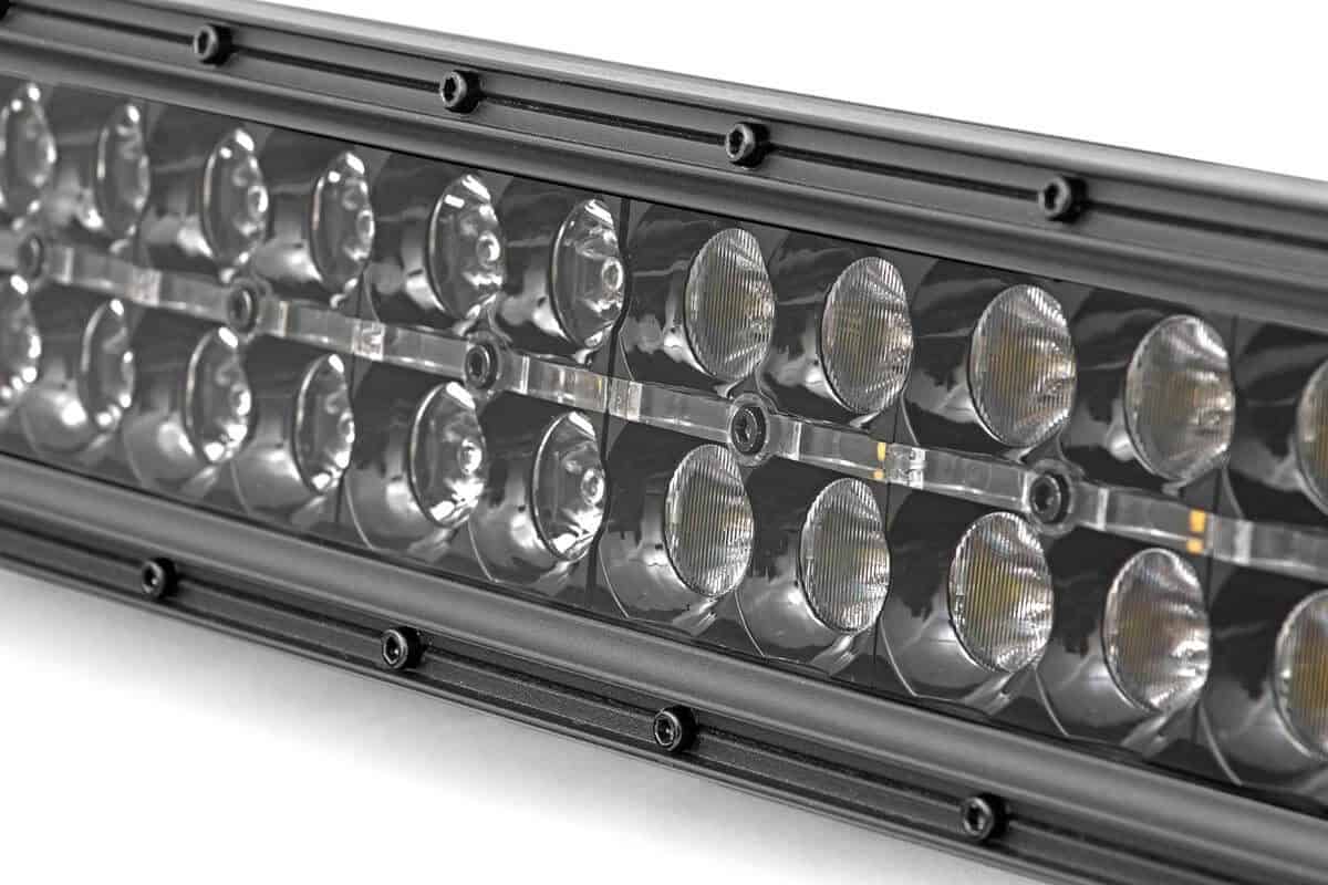 Rough Country 12-Inch Cree LED Light Bar - (Dual Row | Black Series w/ White DRL)