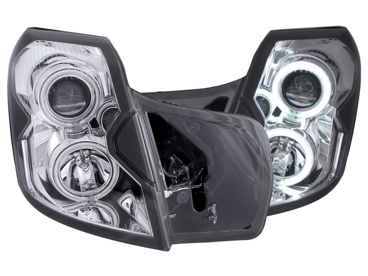 Anzo 2003-2007 Cadillac Cts Projector Headlights w/ Halo Chrome (CCFL)