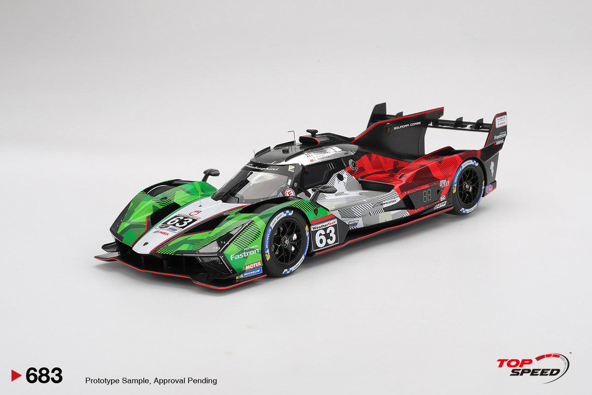 Topspeed Lamborghini SC63 #63 Automobili Lamborghini Squadra Corse 2025 IMSA Daytona 24hrs 1:18