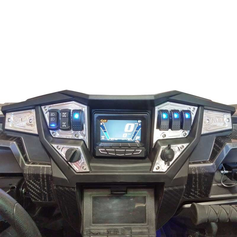 50 Caliber Racing RZR Dash Panel Digital GPS 6 piece