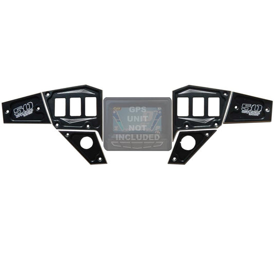 50 Caliber Racing RZR Dash Panel Digital GPS 6 piece